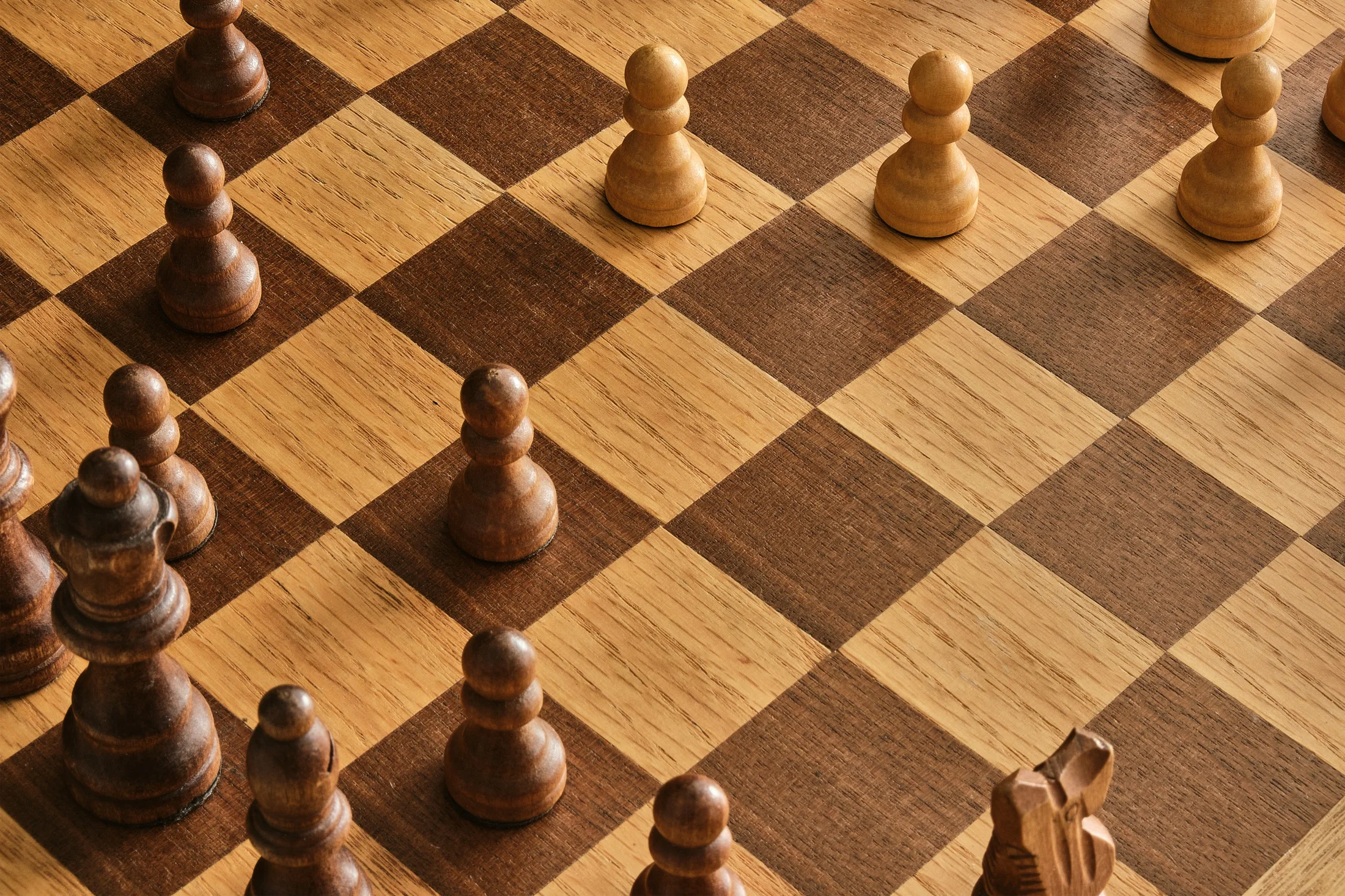 Heirloom Chess Board in Walnut and maple