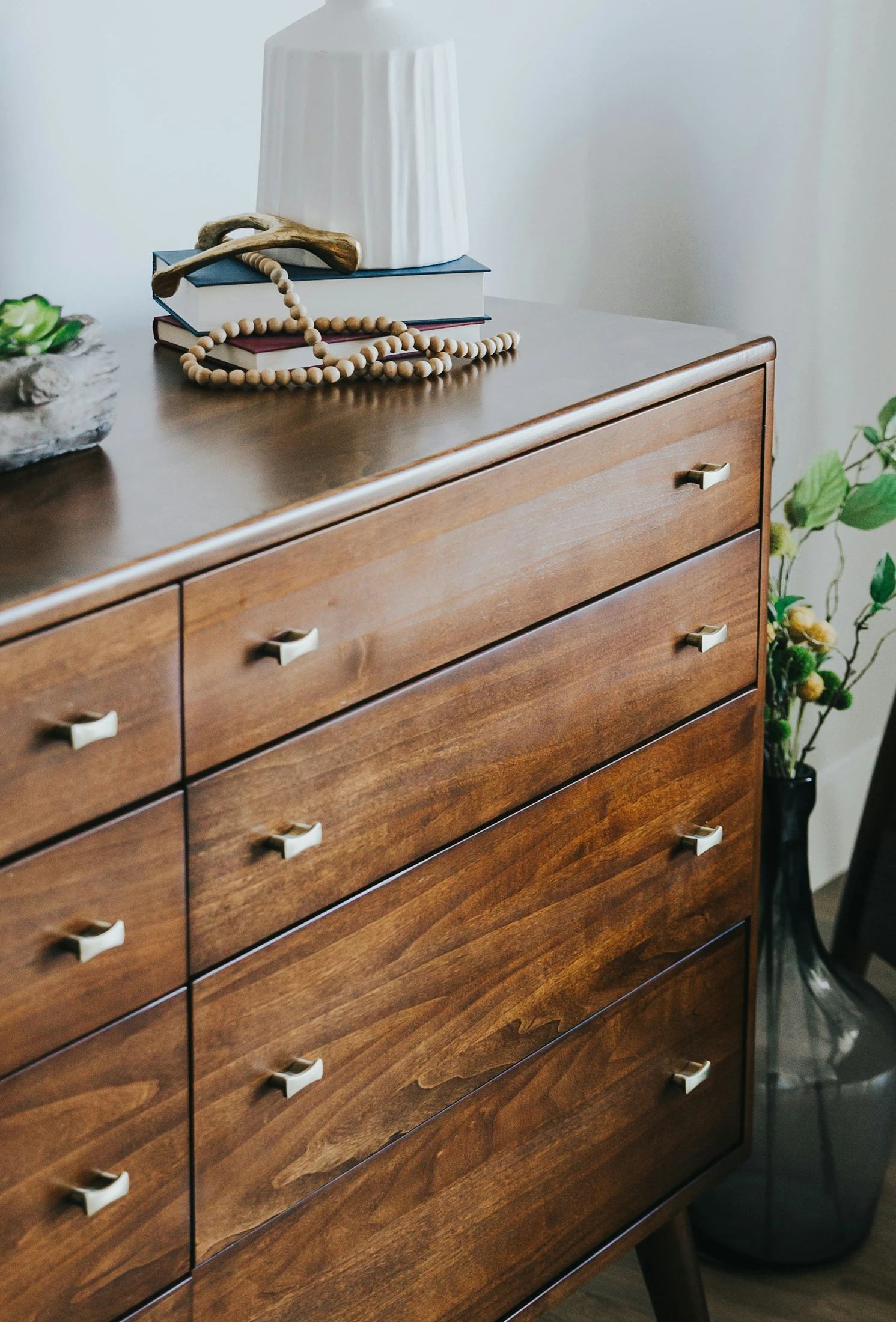 Walnut Credenza — detail