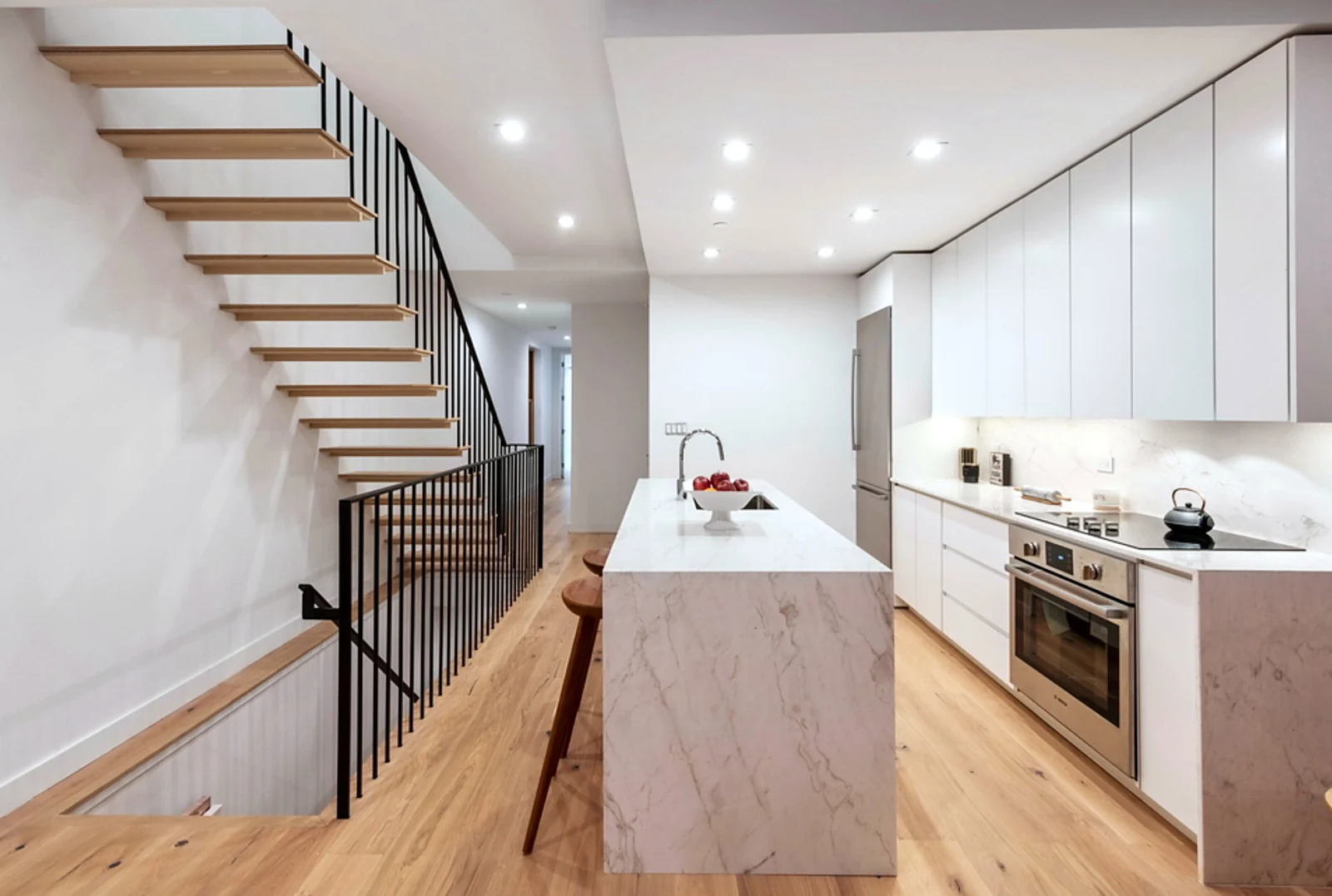 Kitchen Renovation in Walnut and stone