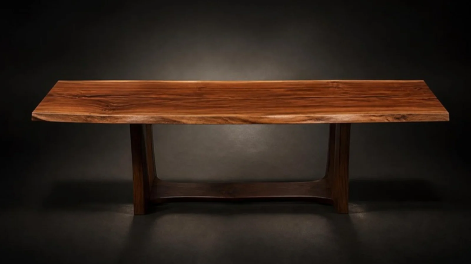 Live-Edge Dining Table in Black walnut