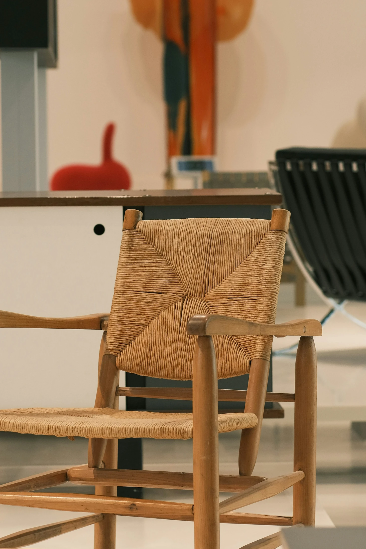 Rush-Seat Armchair — detail