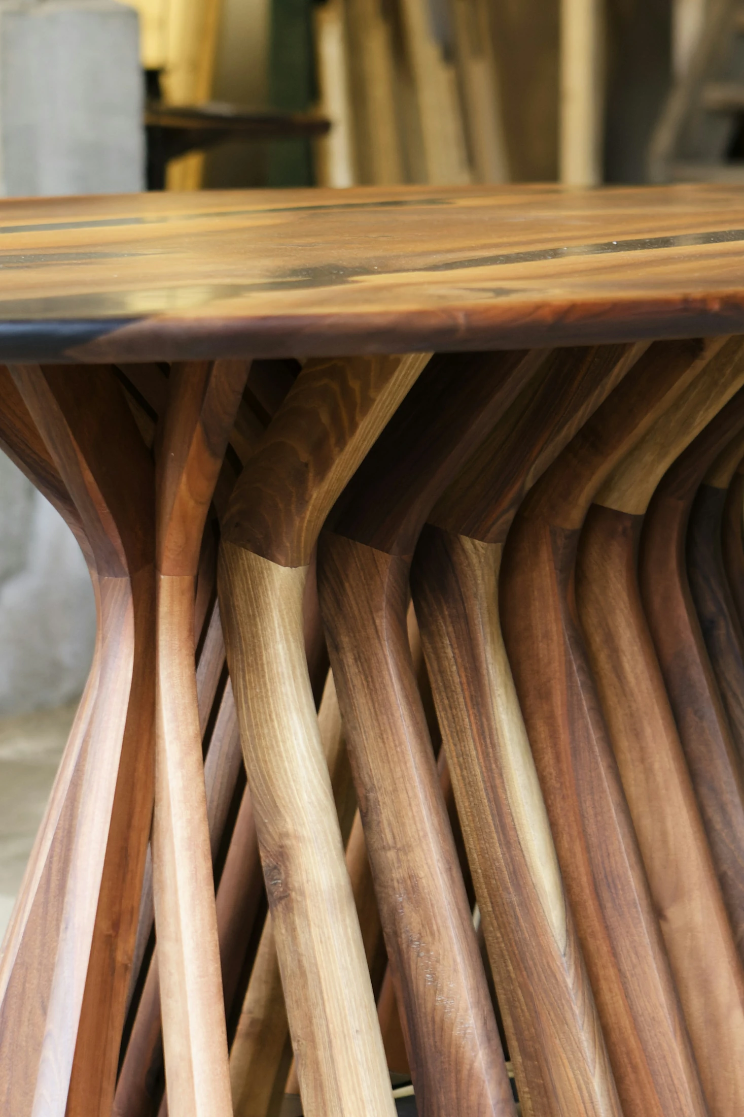 Pedestal Dining Table — detail